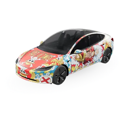Ван Пис (onepiece) – оклейка Tesla Model 3