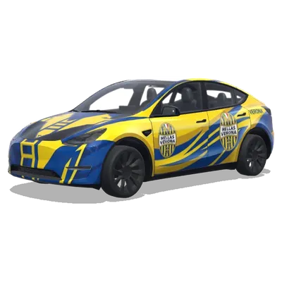 Hellas Verona – оклейка Tesla Model Y