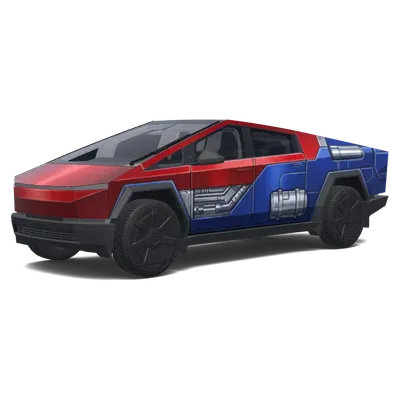 Optimus Prime Cybertruck Folierung – Tesla Cybertruck Wrap