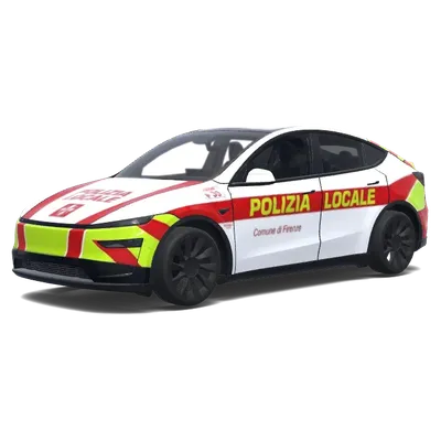 Firenze Police Wrap – Tesla Model Y wrap