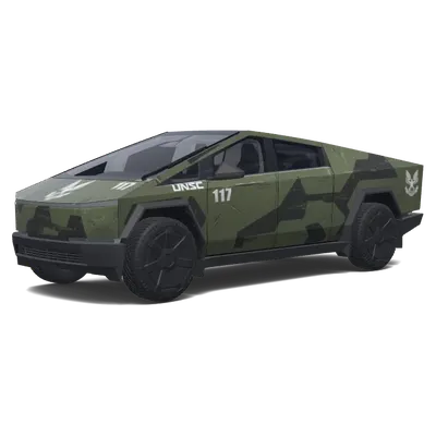 Halo UNSC Warthog – Tesla Cybertruck Wrap