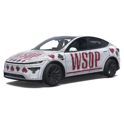 WSOP ポーカーフェイス ラップ – テスラ Model Y ラッピング