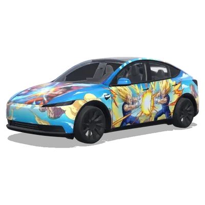 龍珠風格動漫 – 特斯拉 Model Y 塗裝
