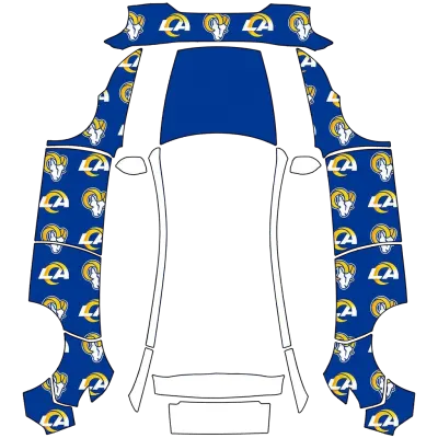 Rams logos – Tesla Model Y wrap