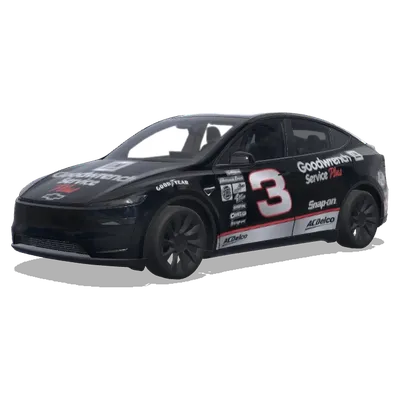 Dale Earnhardt NASCAR (Dale Earnhardt #3 GM Goodwrench black NASCAR) – Tesla Model Y Wrap