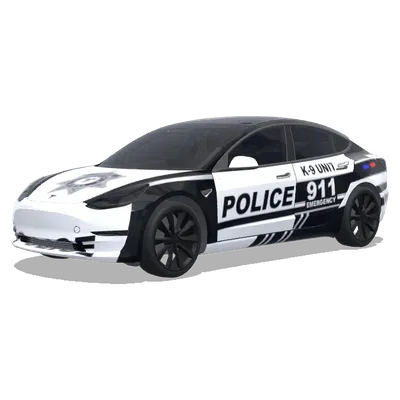 911 Notfall-Polizei – Tesla Model 3 Wrap