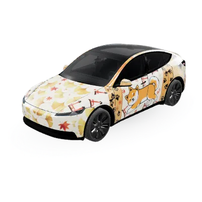 Shiba Inu (柴犬) – Tesla Model Y Wrap