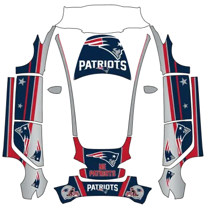 Патриотс (Patriots football) – оклейка Tesla Model 3