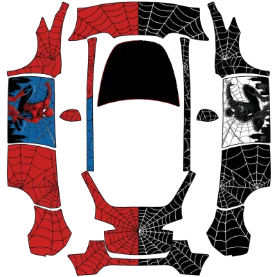 스파이더맨 듀얼 디자인 (Spiderman dual design) – 테슬라 Model Y 랩핑