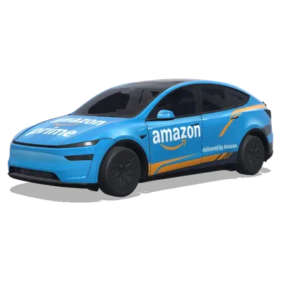 Amazon Lackierung – Tesla Model Y L Wrap
