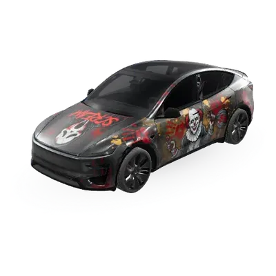 Ghostface & Pennywise (Ghostface and pennywise) – Tesla Model Y Wrap