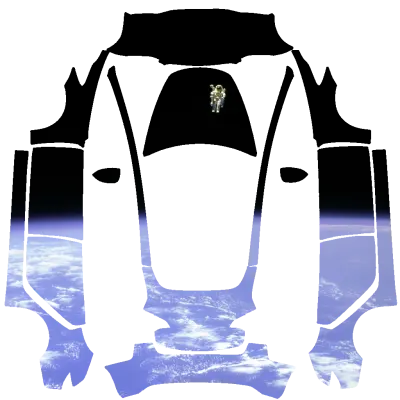 太空人（spaceman） – 特斯拉 Model 3 塗裝