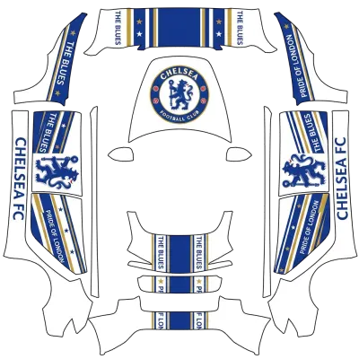 Chelsea FC – covering Tesla Model 3