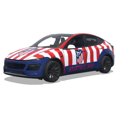 Атлетико Мадрид (马德里竞技) – оклейка Tesla Model Y