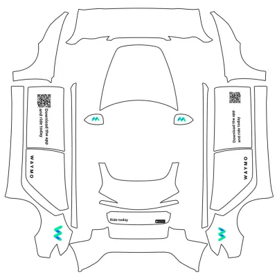 Waymo 2024 model 3 s&b – Tesla Model 3 wrap