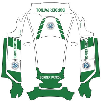국경 순찰대 (Border patrol) – 테슬라 Model 3 랩핑