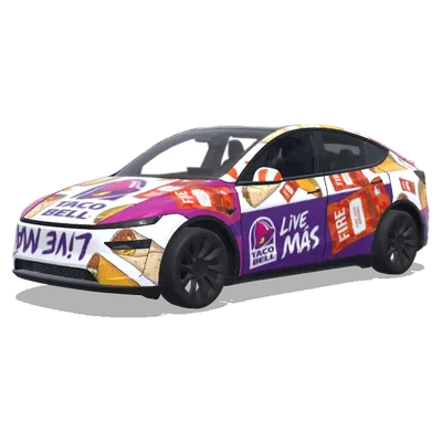 Taco Bell (tacobell) – Tesla Model Y Wrap