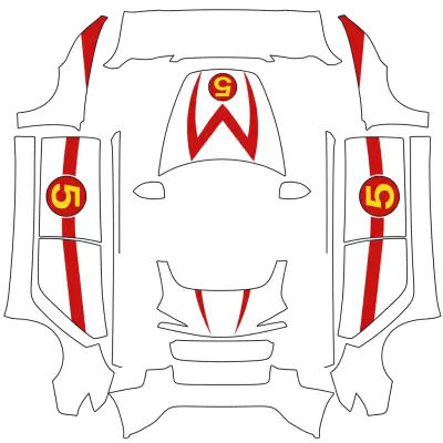 馬赫5號（Mach 5） – 特斯拉 Model 3 塗裝