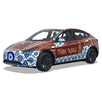 Türkisches Design (Türk usulü olsun) – Tesla Model Y Wrap