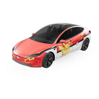 Pikachu – Tesla Model 3 Wrap