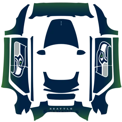 시호크스 (Seahawks) – 테슬라 Model 3 랩핑