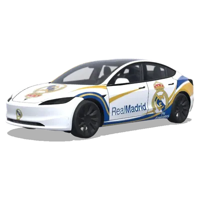 Real madrid – Tesla Model 3 wrap