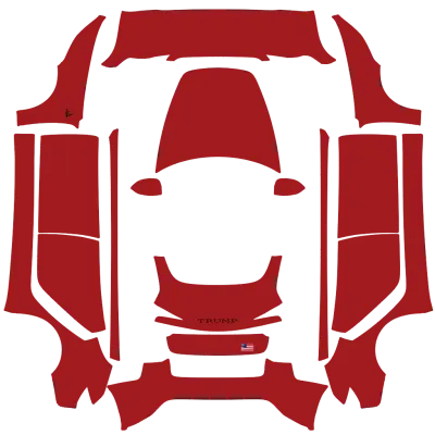 Трамп Tesla (Trump tesla) – оклейка Tesla Model 3