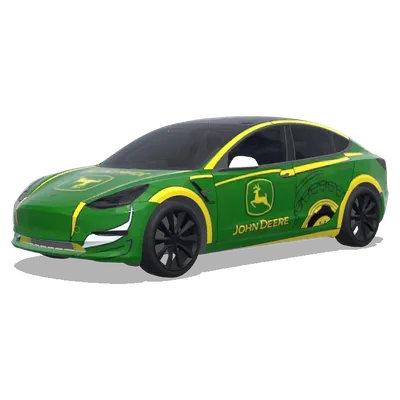 John Deere (约翰迪尔拖拉机涂装) – оклейка Tesla Model 3