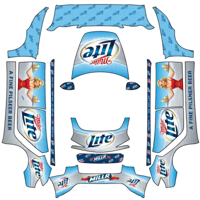 Miller Lite (Miller lite) – Tesla Model 3 Wrap