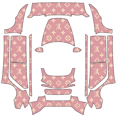핑크 LV (Pink LV) – 테슬라 Model 3 랩핑