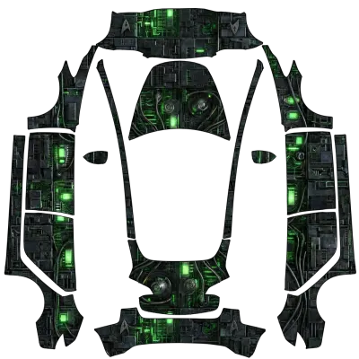 星際迷航博格（Star Trek Borg） – 特斯拉 Model 3 塗裝