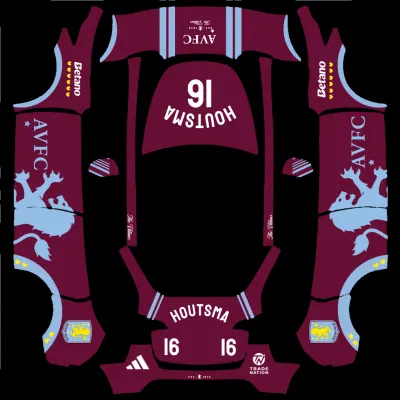 阿斯頓維拉Houtsma（Aston Villa Houtsma） – 特斯拉 Model Y 塗裝