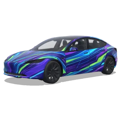 Refer to this color and line. – Tesla Model 3 wrap