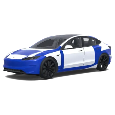 Drapeau Israël (Israel flag.) – covering Tesla Model 3
