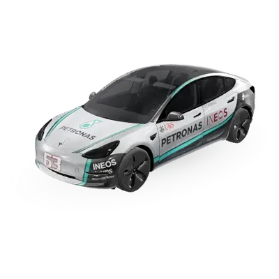 George_Russell – Tesla Model 3 wrap