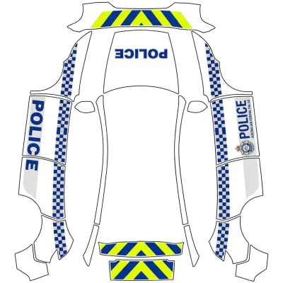 Австралийская полиция (Australian Police Car) – оклейка Tesla Model Y