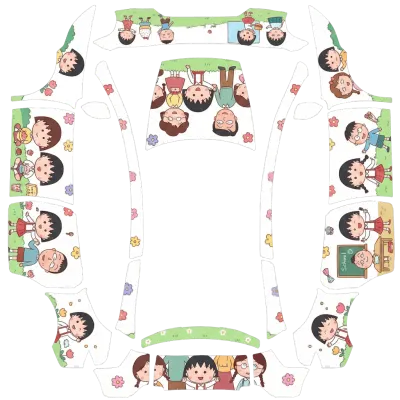 SEAN Chibi Maruko-chan (SEAN-Chibi Maruko-chan) – Tesla Model Y L Wrap