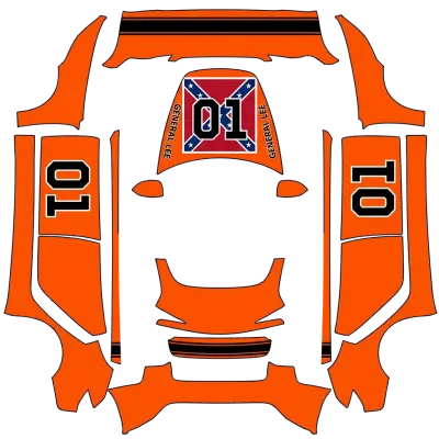 General Lee 2024+ – Tesla Model 3 wrap