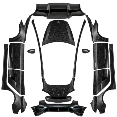 碳纖維紋理（Carbon fiber） – 特斯拉 Model 3 塗裝