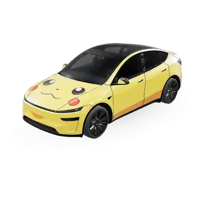 Pokémon Pikachu – Tesla Model Y wrap