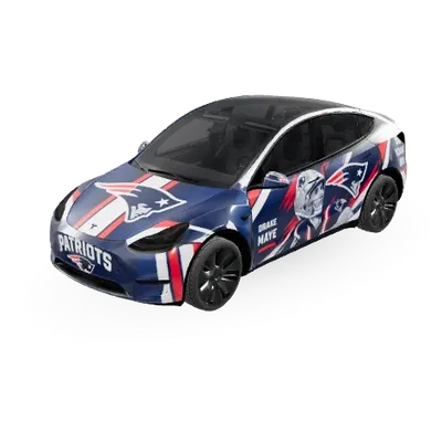 Нью-Ингленд Пэтриотс (New England Patriots) – оклейка Tesla Model Y