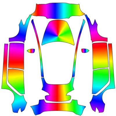무지개 (rainbow) – 테슬라 Model 3 랩핑