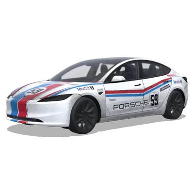 포르쉐 렌스포트 (Porsche Rennsport) – 테슬라 Model 3 랩핑
