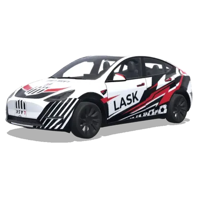 ФК ЛАСК Линц (DesignforLASKLINZFootballclub) – оклейка Tesla Model Y
