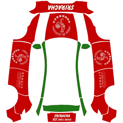 Sriracha-Sauce (Sriracha Sauce) – Tesla Model Y Wrap