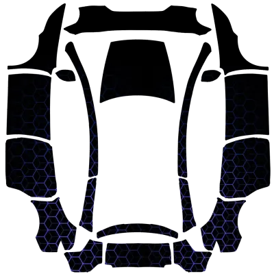 Nid d'Abeille Bleu (Blue Honey Comb) – covering Tesla Model Y