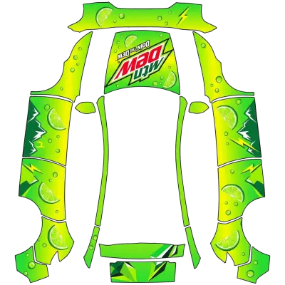 Mt Dew – covering Tesla Model Y