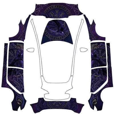 奧丁渡鴉（Odin’s Ravens） – 特斯拉 Model 3 塗裝