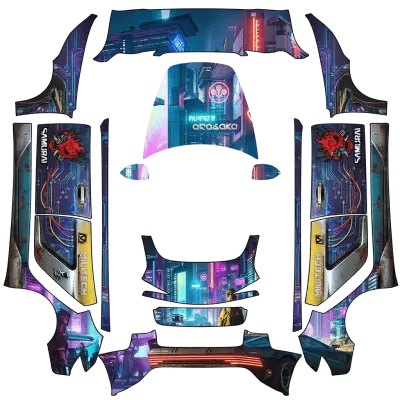 Cyberpunk 2077 – Tesla Model 3 wrap