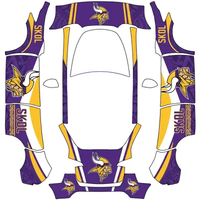 Minnesota Vikings (Skol Vikings) – Tesla Model Y Wrap